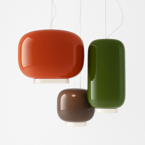 lustre design italien en verre pour bar et restaurant