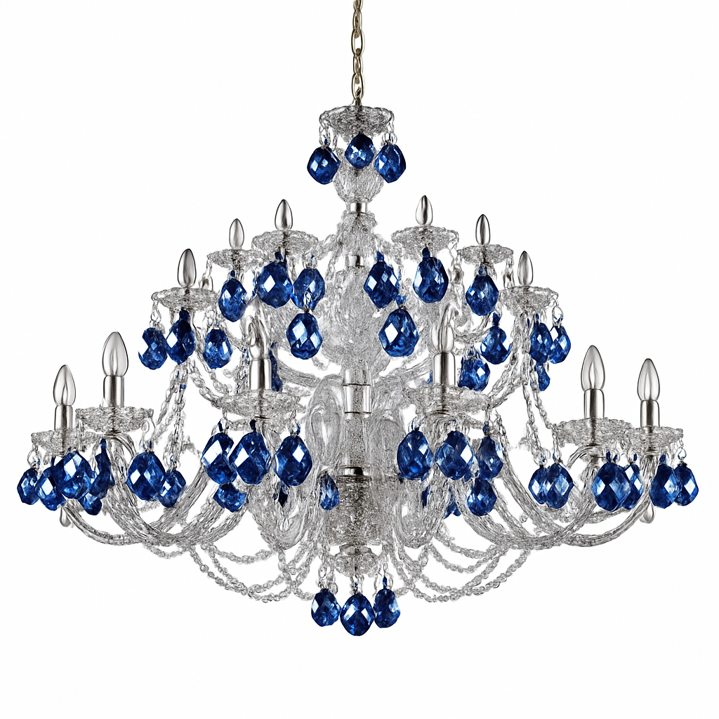 lustre en cristal design pour un intérieur luxueux et raffiné - vue 3 sur 6