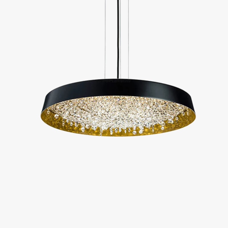 lustre en cristal moderne design minimaliste pour décoration intérieure
