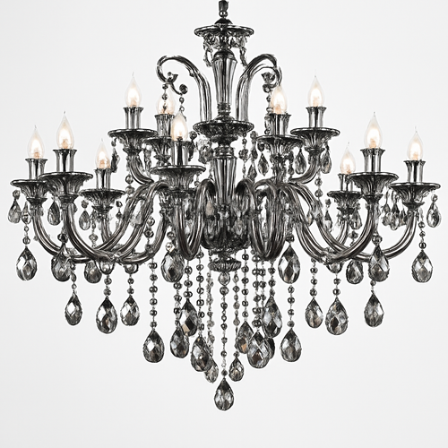 lustre en cristal moderne pour éclairage d'ambiance élégante