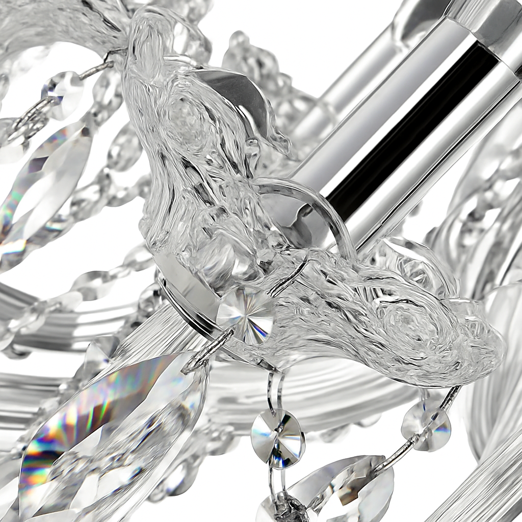 lustre en cristal moderne pour une décoration luxueuse - vue 5 sur 5