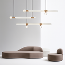 lustre en verre transparent design moderne pour espaces commerciaux et privés