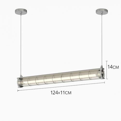 lustre industriel rétro en métal avec lumière led