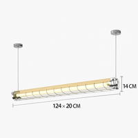 lustre industriel rétro en métal avec lumière led