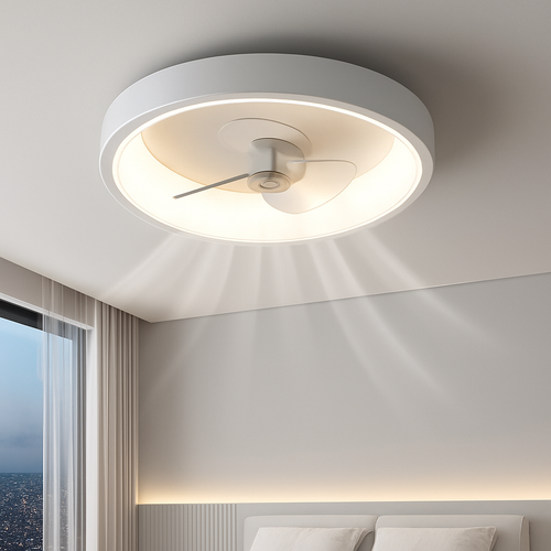 lustre intelligent moderne avec télécommande et ventilateur intégré