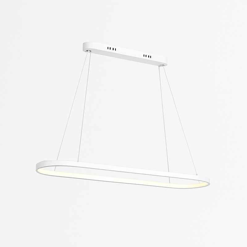 Lustre LED design suspendu en arrondi aluminium