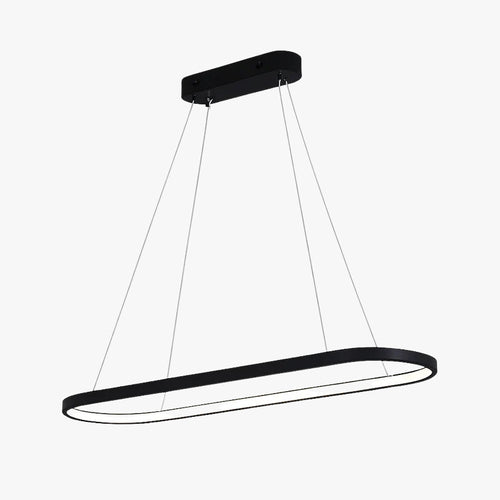 Lustre LED design suspendu en arrondi aluminium