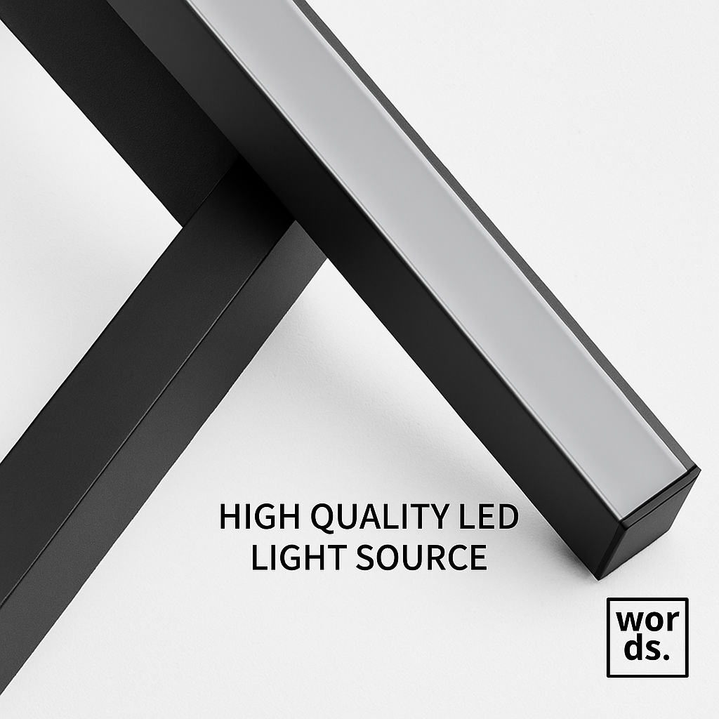 Lustre led dimmable noir minimaliste moderne - vue 6 sur 12