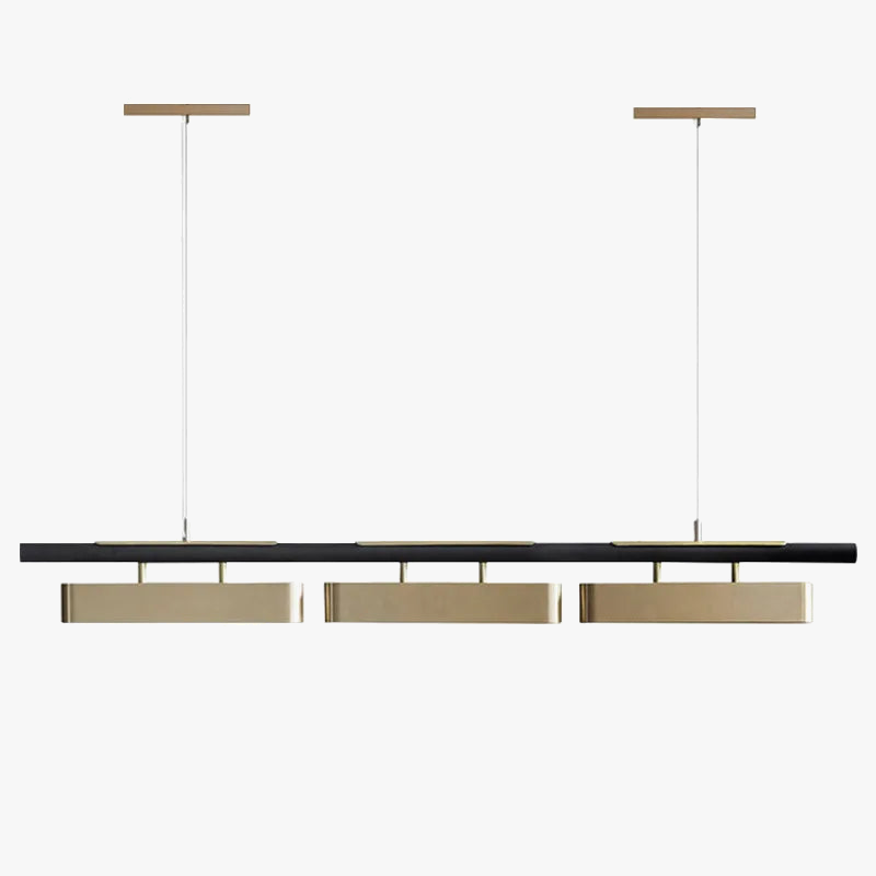 Lustre design LED Fer Forgé Moderne Noir
