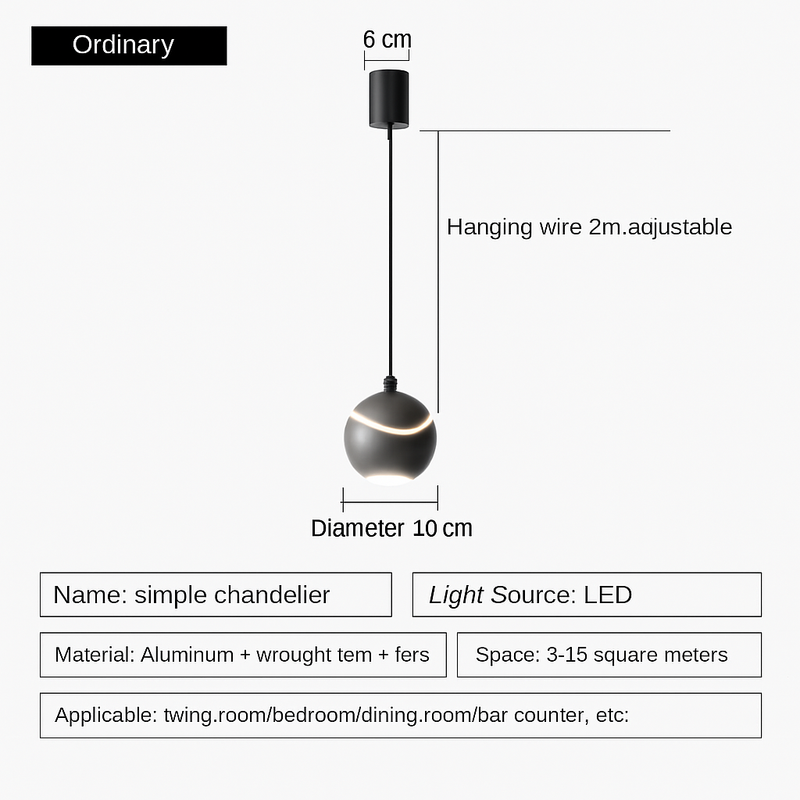 lustre à led pour une décoration moderne et élégante