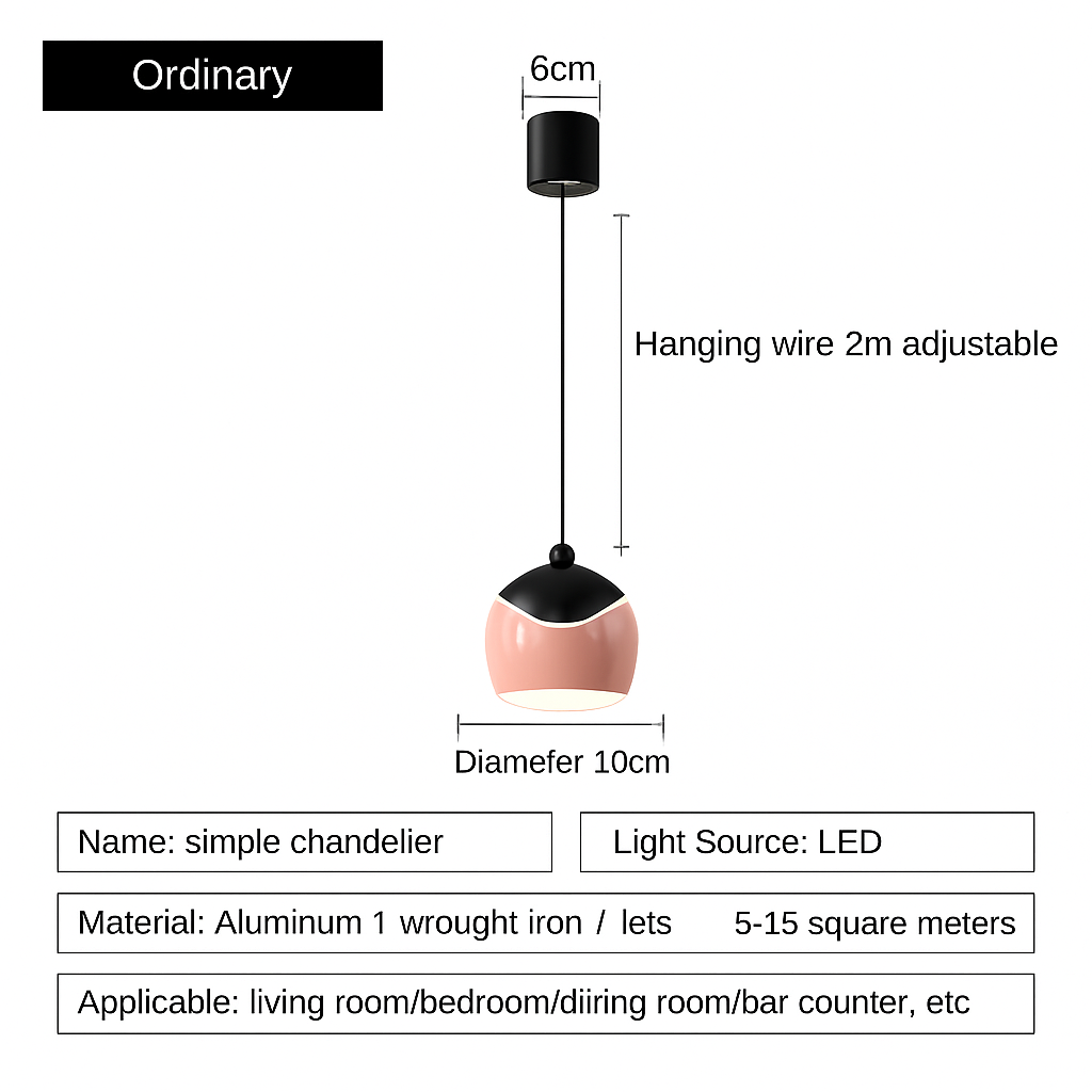 lustre à led pour une décoration moderne et élégante - vue 10 sur 11