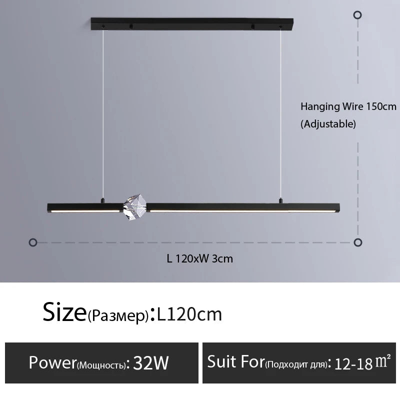 lustre minimaliste moderne en cristal doré pour intérieur élégant