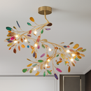 lustre moderne en agate naturelle pour décoration intérieure