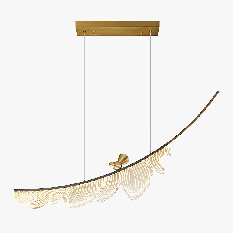 Lustre moderne en cuivre italien