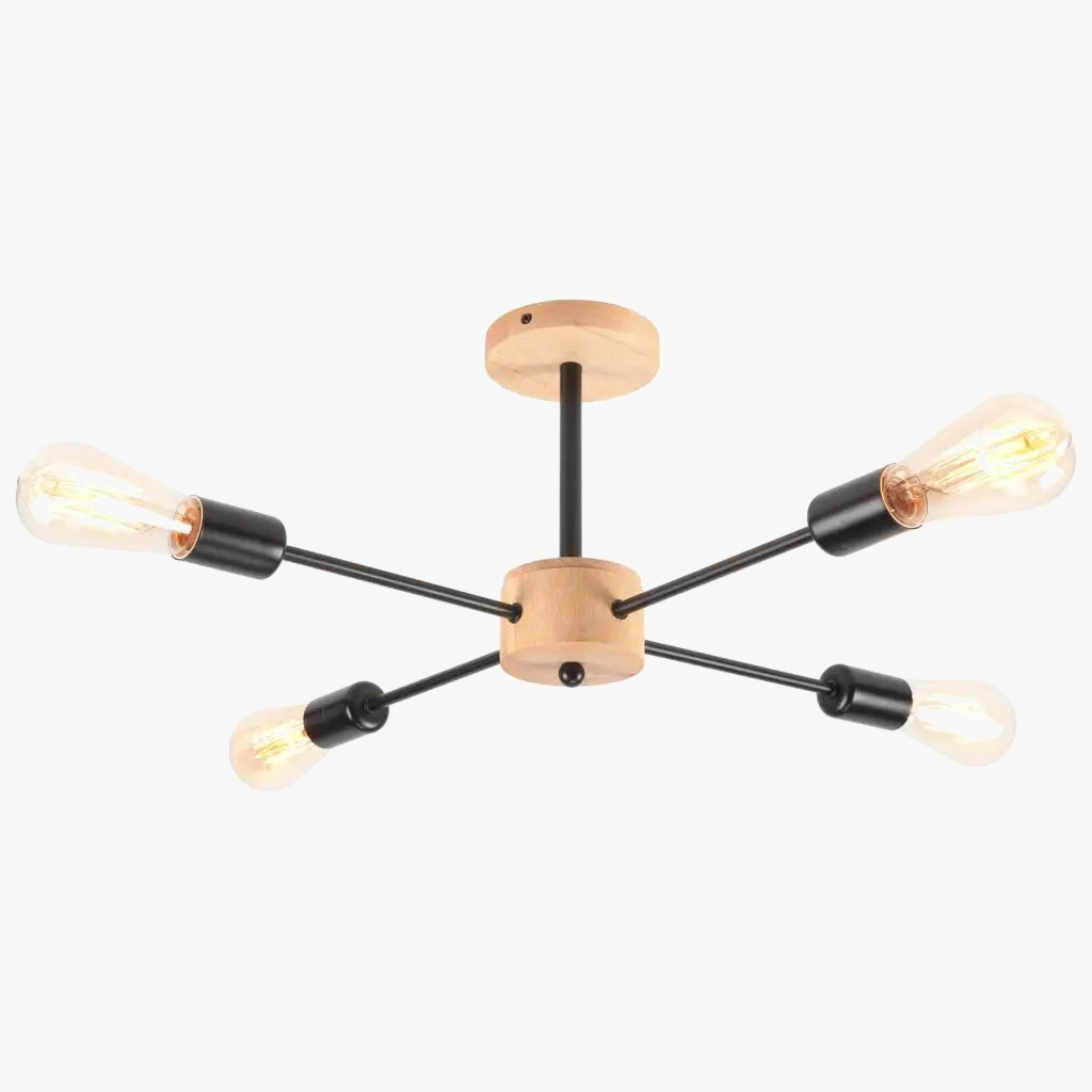 lustre moderne en forme d'araignée avec 4 prises d'éclairage