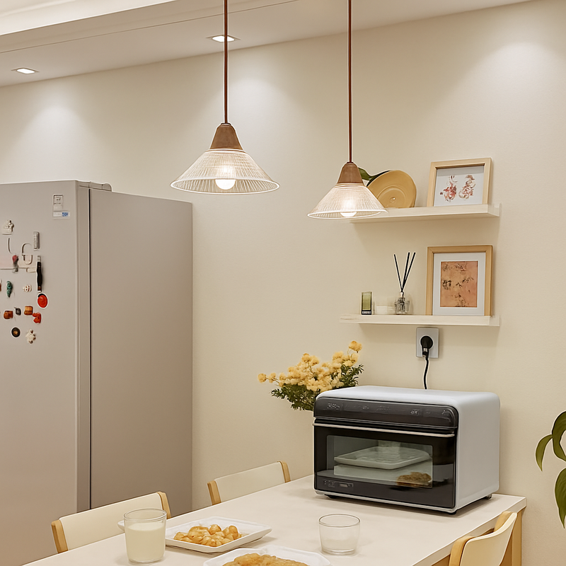 lustre moderne en verre design pour éclairage intérieur vintage