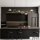 lustre moderne en verre pour restaurant et bar