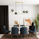 lustre moderne en verre pour restaurant et bar