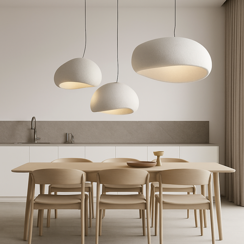 lustre moderne nordique wabi sabi led suspendu loft