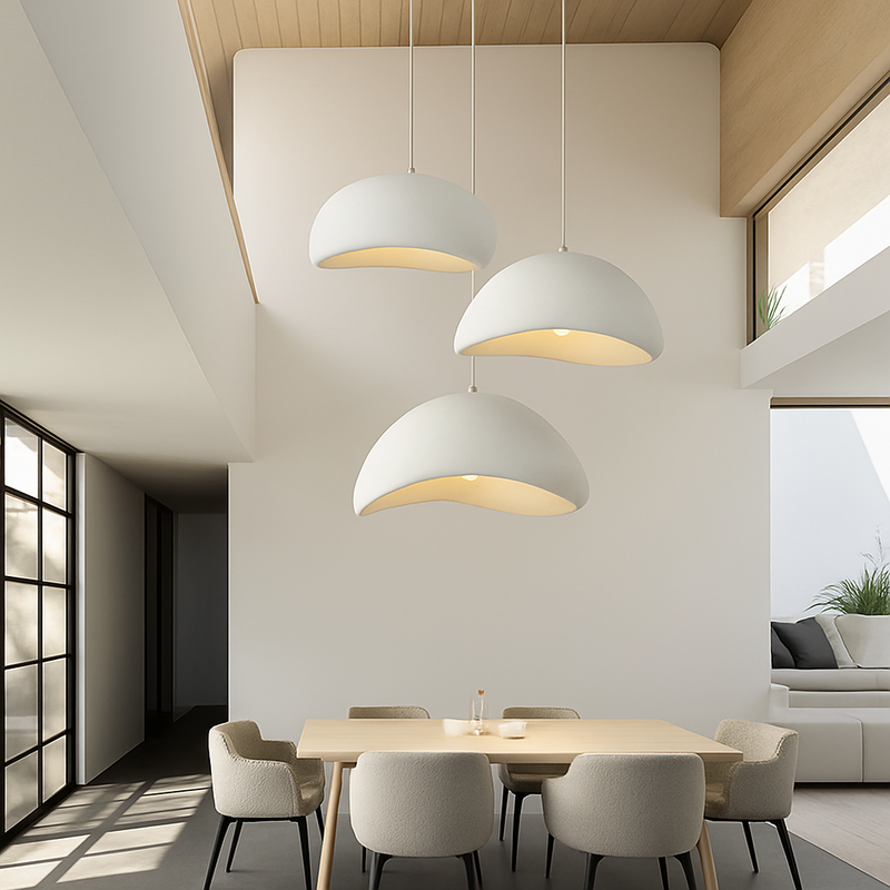 lustre moderne nordique wabi sabi led suspendu loft