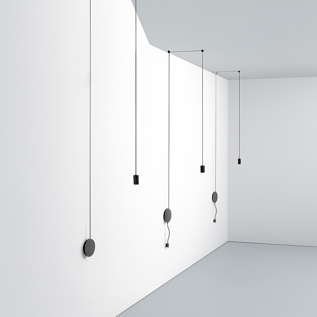 lustre moderne suspension araignée à leds style nordique - vue 5 sur 11