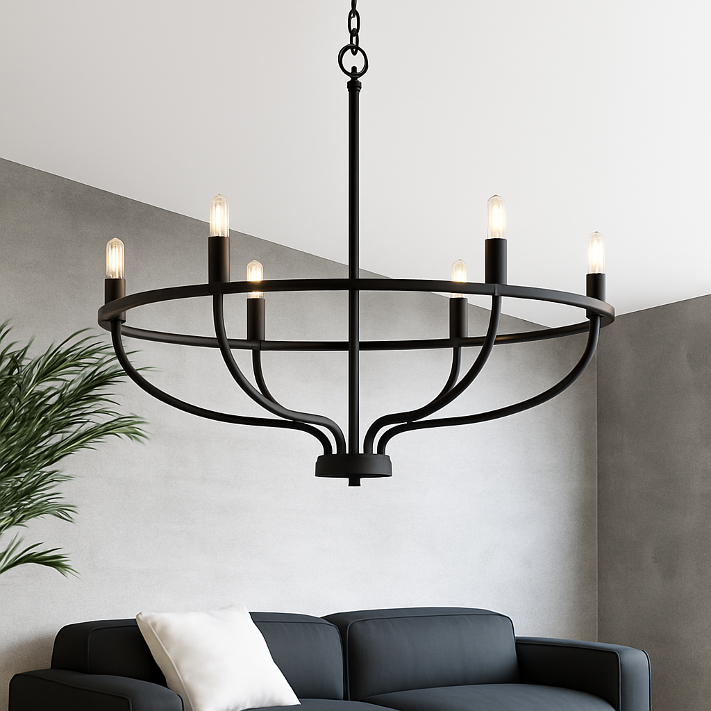 lustre moderne suspension décoration intérieure design élégant lumière - vue 2 sur 7