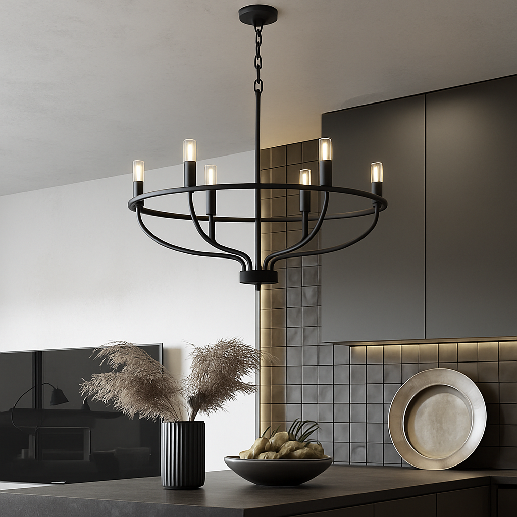 lustre moderne suspension décoration intérieure design élégant lumière - vue 6 sur 7