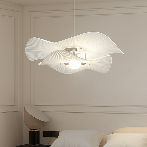 lustre nordique vintage en tissu pour un éclairage suspendu élégant
