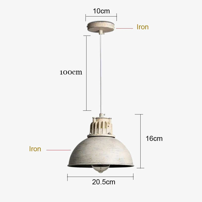 lustre rétro loft américain pour restaurant bar et café