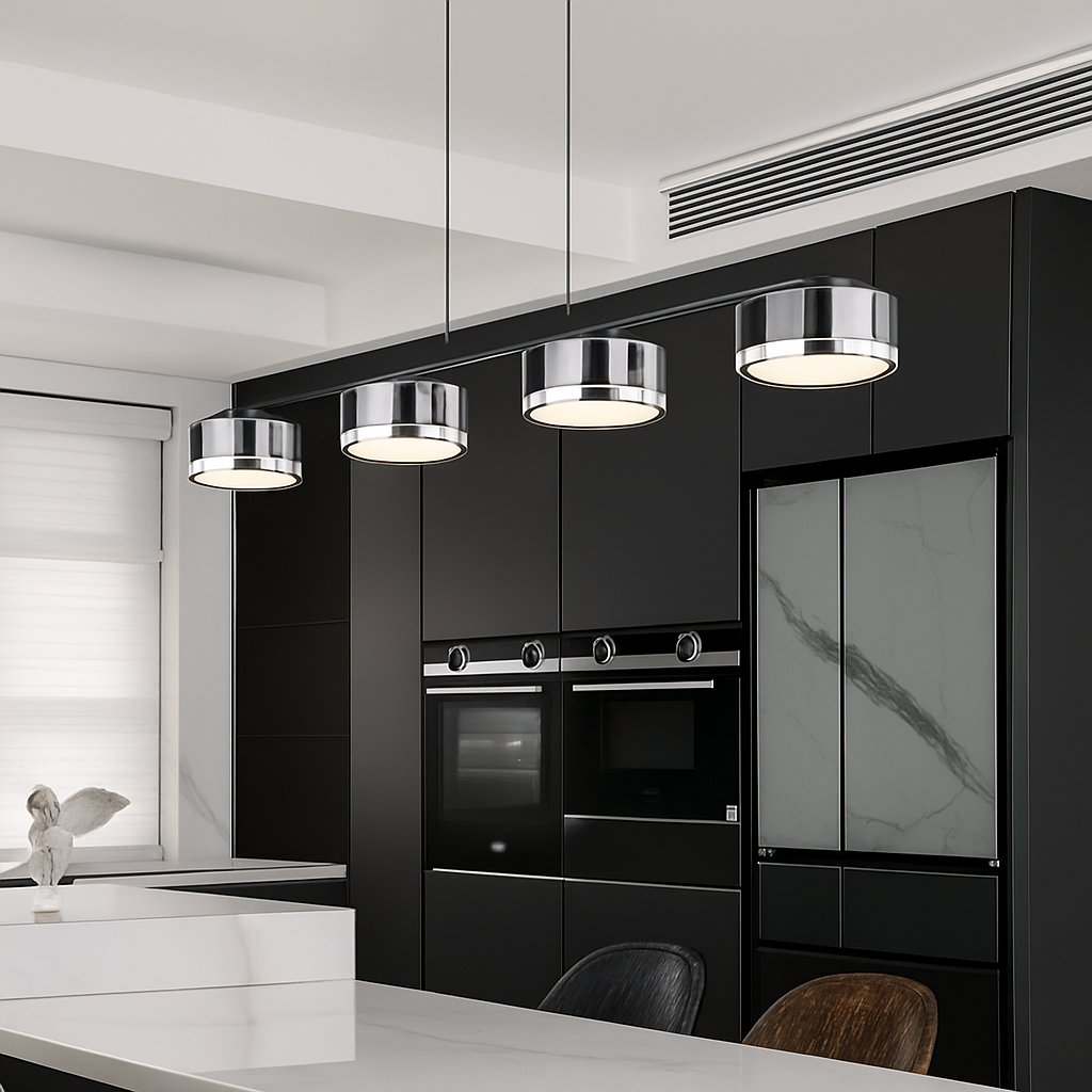 lustre suspendu en verre avec gradation réglable pour divers espaces - vue 3 sur 7