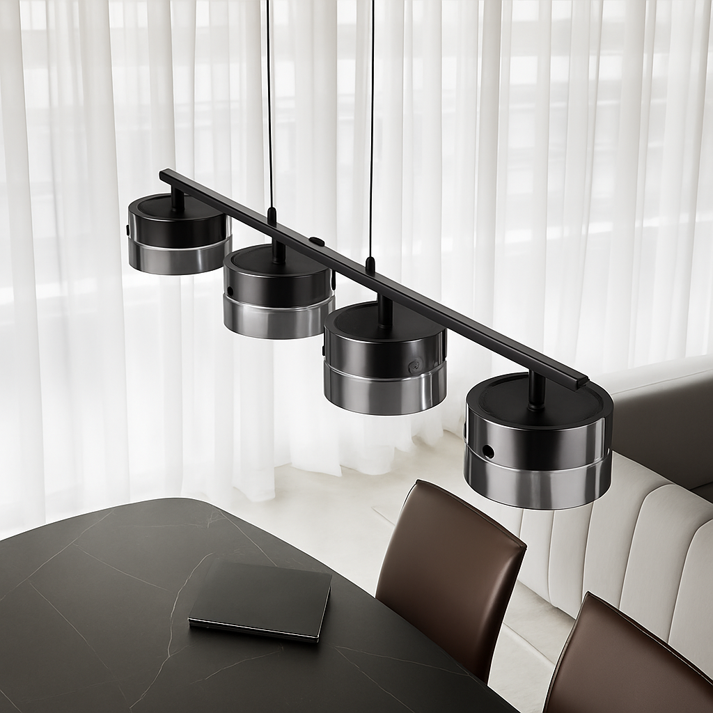 lustre suspendu en verre avec gradation réglable pour divers espaces - vue 4 sur 7