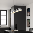 lustre suspendu en verre avec gradation réglable pour divers espaces