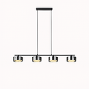 lustre suspendu en verre avec gradation réglable pour divers espaces