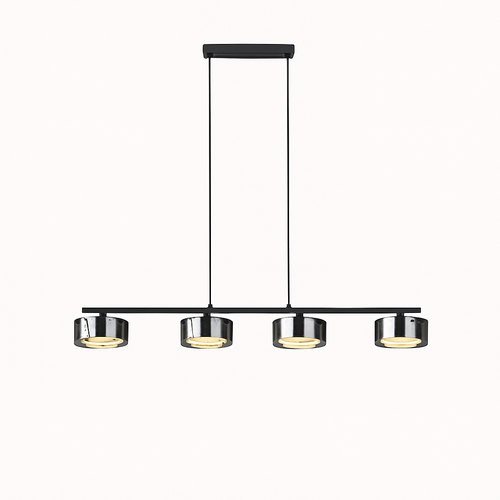 lustre suspendu en verre avec gradation réglable pour divers espaces