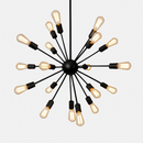 Lustre suspension en boule avec plusieurs bras Sputnik