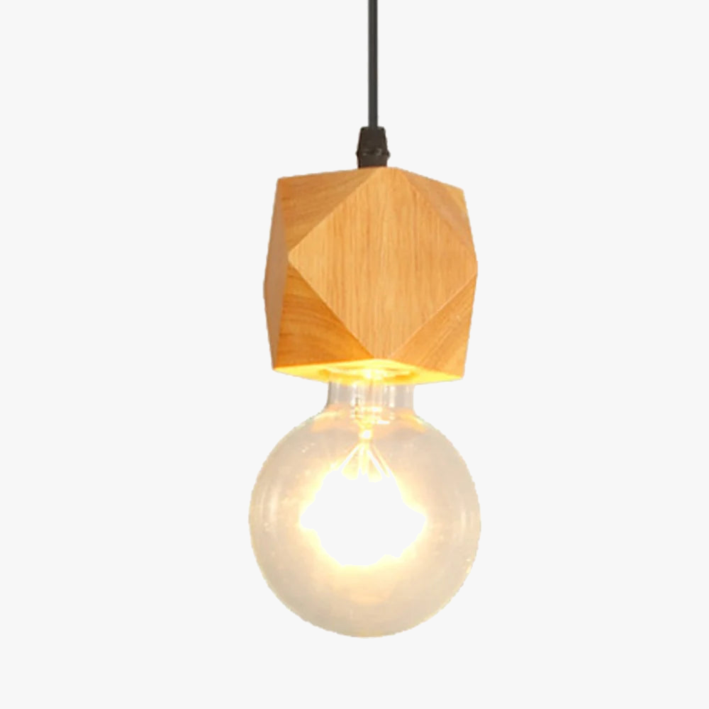 Suspension Mengjay Vintage industriel rustique en bois