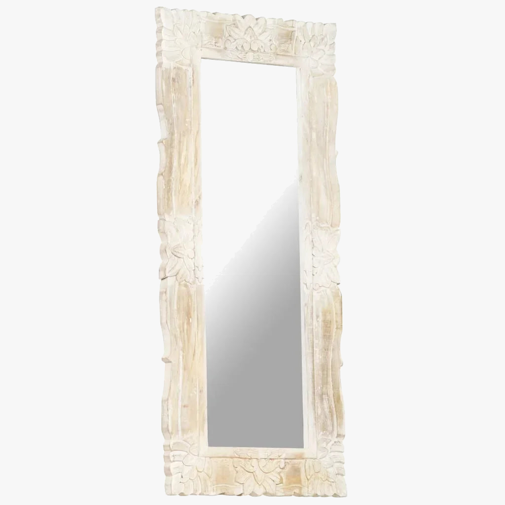miroir en bois massif pour décoration murale élégante