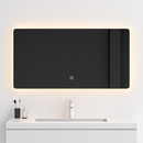 miroir intelligent rectangulaire à écran tactile avec éclairage led