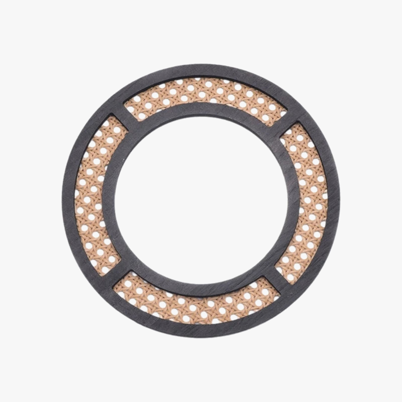 miroir rond en rotin pour décoration bohème intérieure
