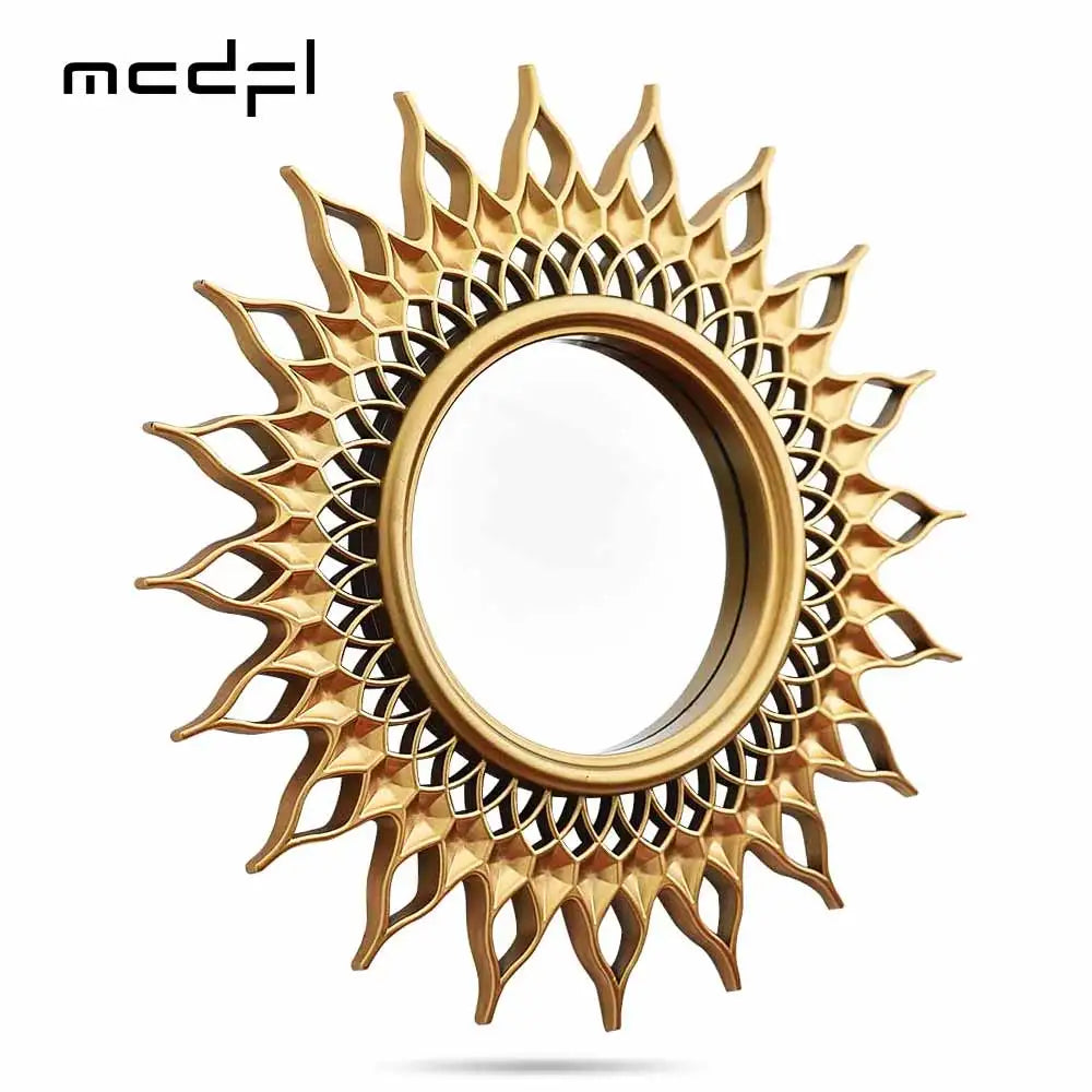 miroir soleil décoratif mural vintage boho pour décoration intérieure