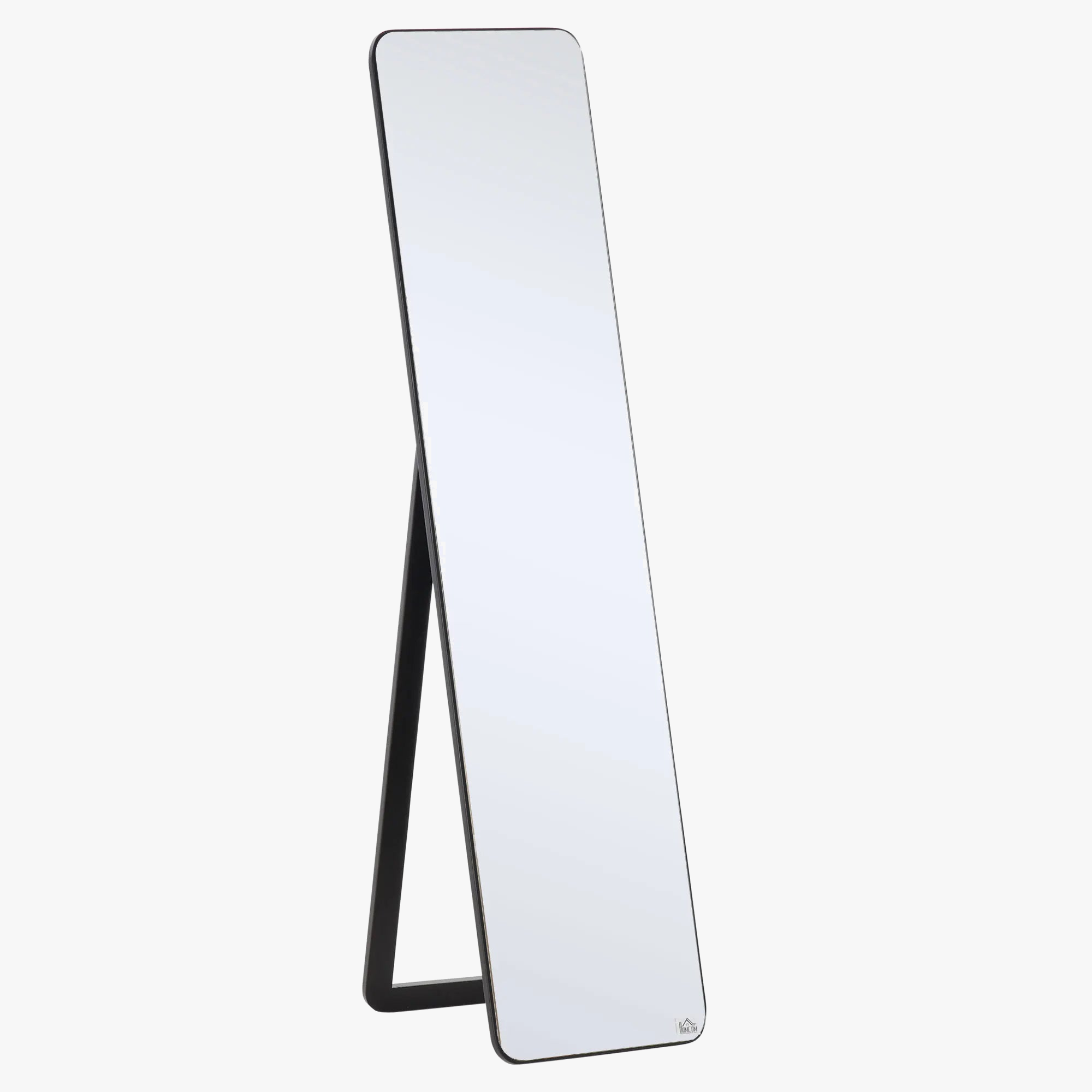 miroir sur pied avec cadre en bois élégant et moderne
