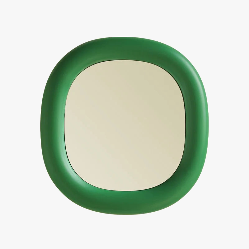 Miroirs décoratifs ronds mignons pour maquillage suspendus à la main