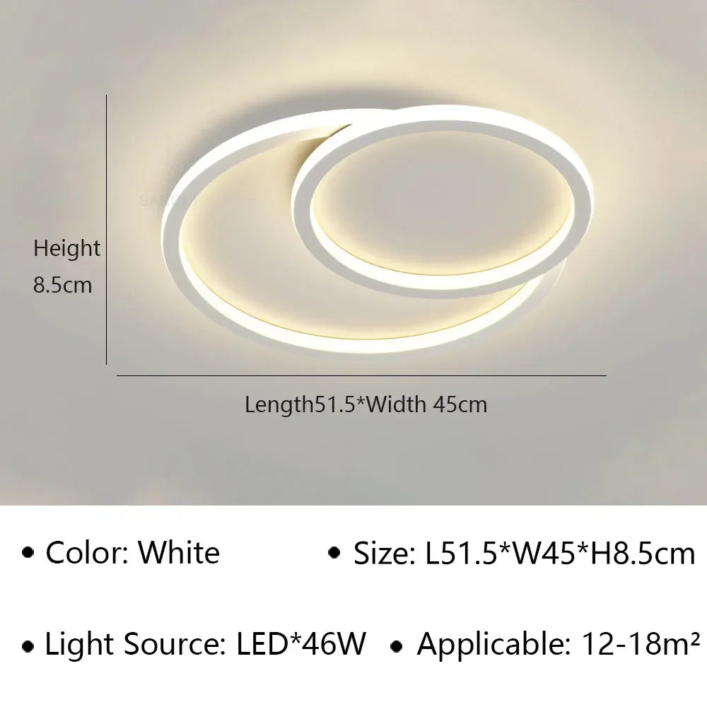 Plafonnier LED minimaliste au design moderne