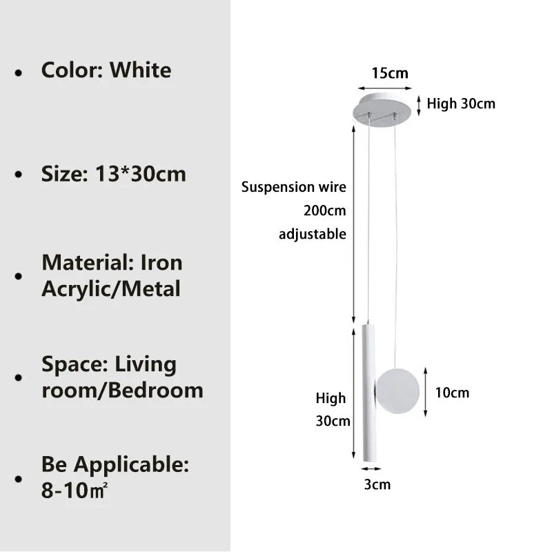Suspension LED moderne câble réglable pour chevet salon allée étude Lustre intérieur décor à la maison luminaire Lustre