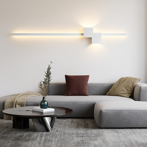 Moderne minimaliste LED intérieur applique ligne lampe longue bande applique murale TV fond mur chambre salon allée couloir lampe