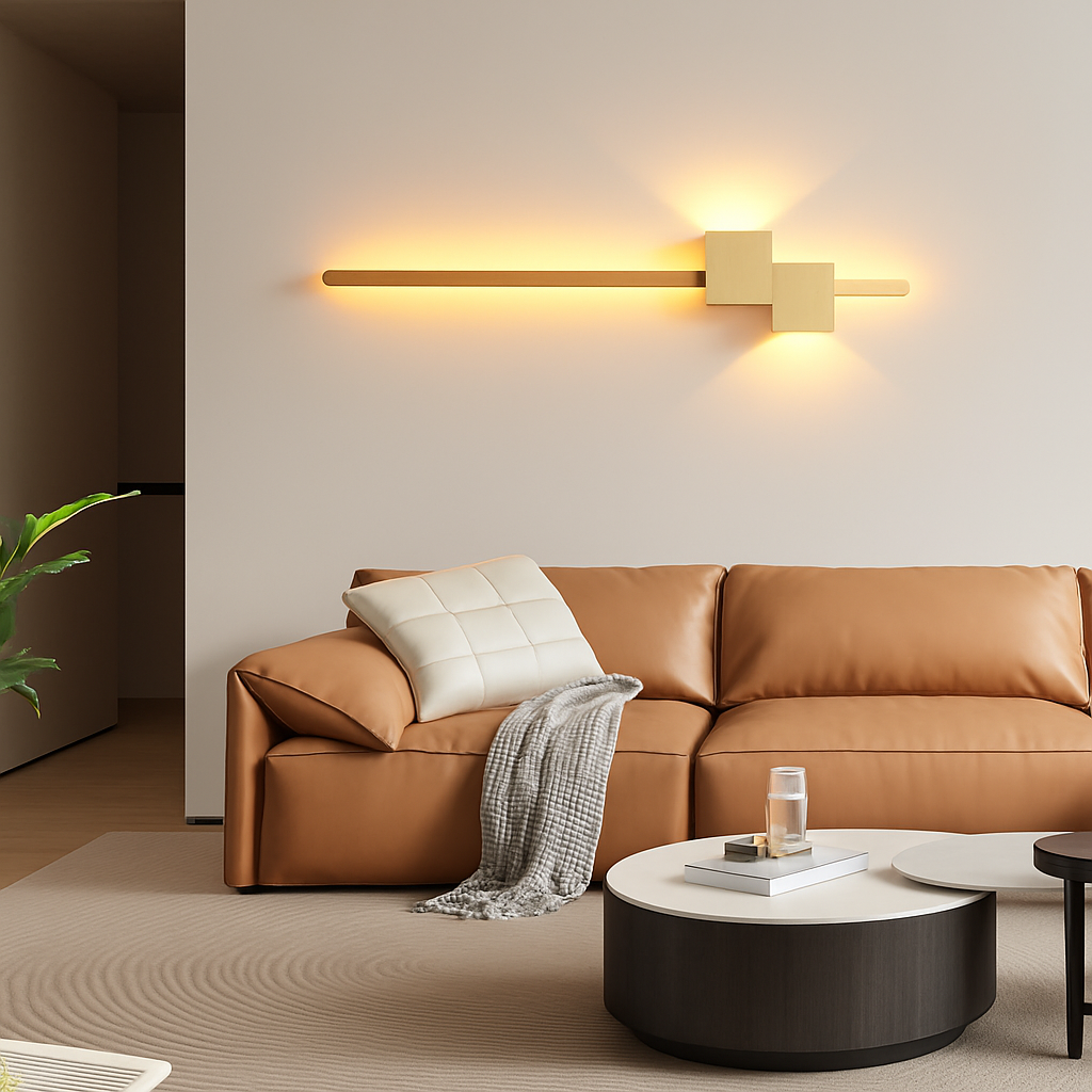 Moderne minimaliste LED intérieur applique ligne lampe longue bande applique murale TV fond mur chambre salon allée couloir lampe - vue 4 sur 15