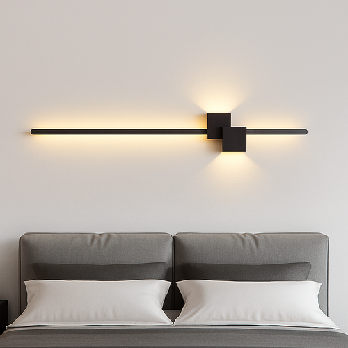 Moderne minimaliste LED intérieur applique ligne lampe longue bande applique murale TV fond mur chambre salon allée couloir lampe
