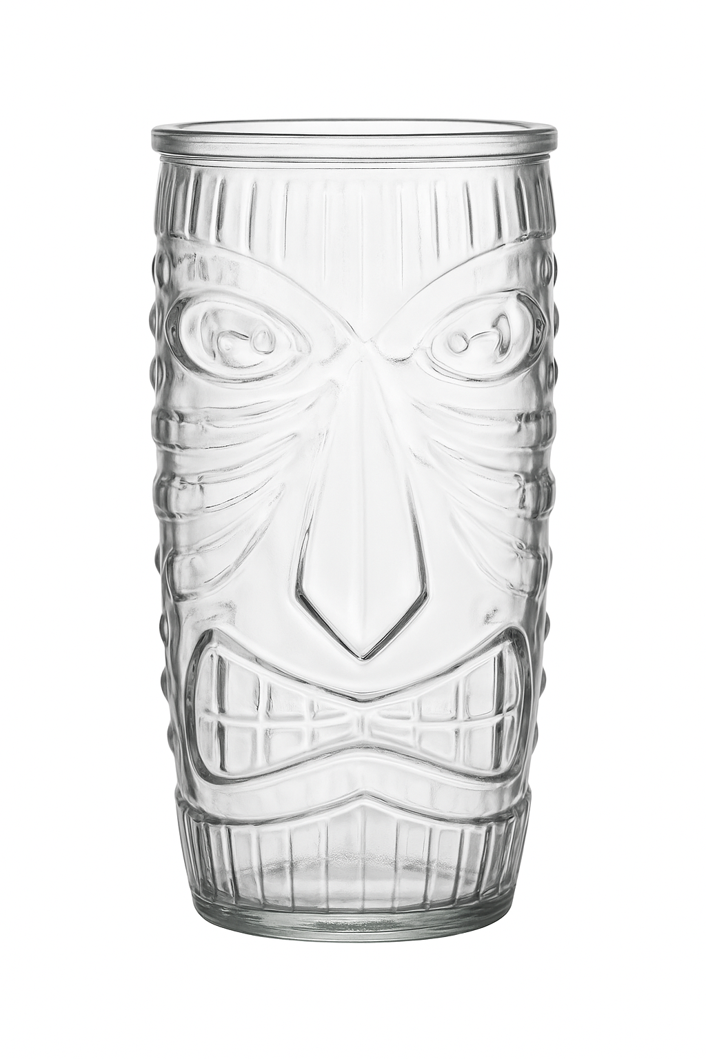 Mug tiki en verre style bar cocktail transparent