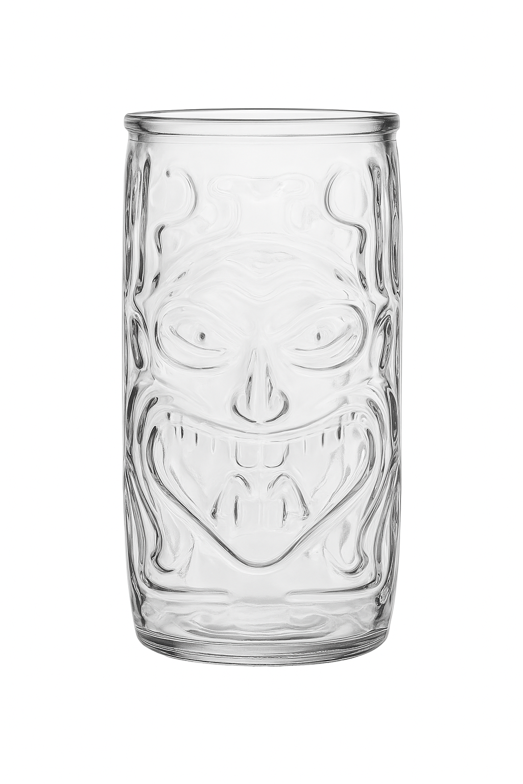 Mug tiki en verre transparent style bar cocktail