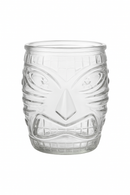 Mug tiki en verre transparent style bar exotique